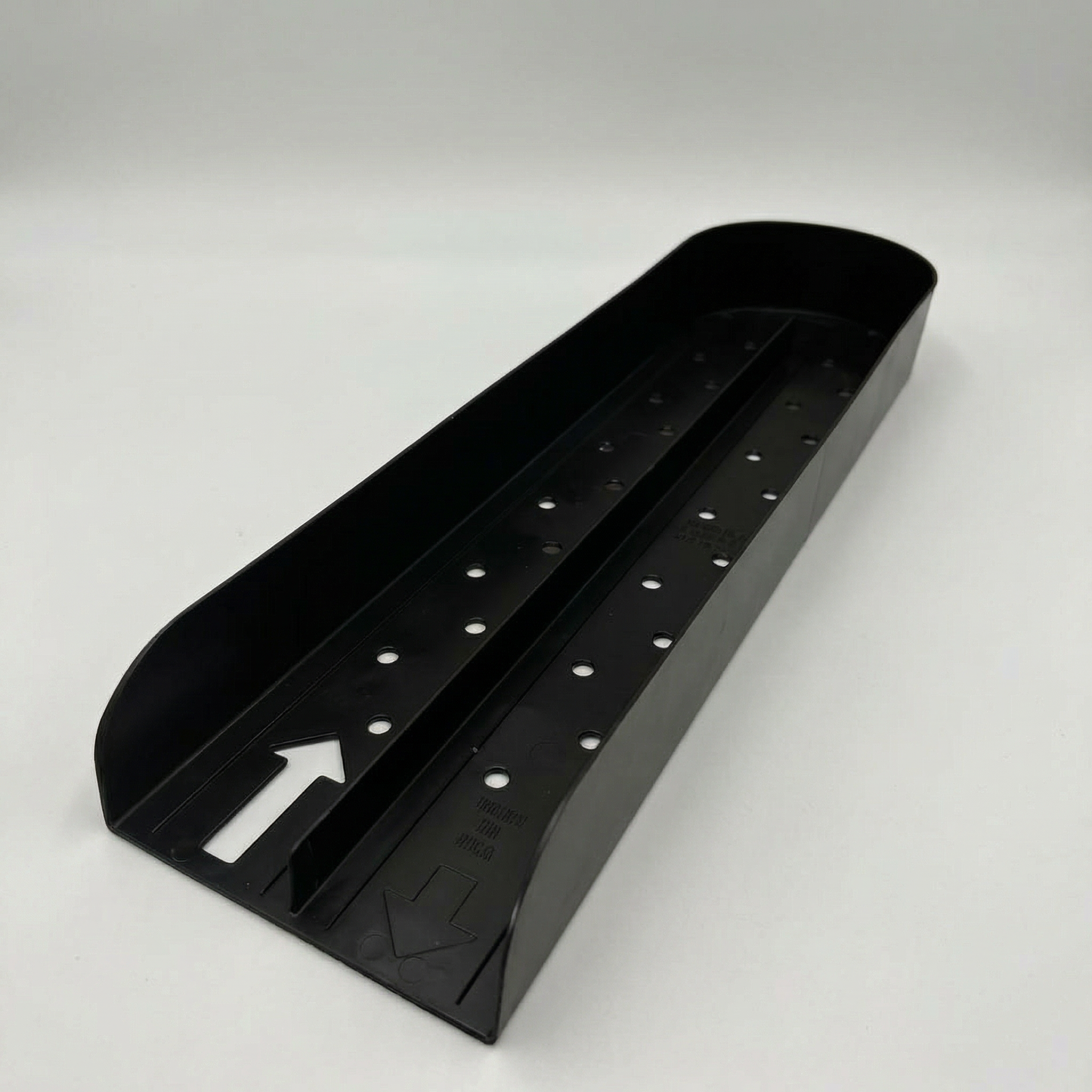 U-Beverage Tray Long Black 16-can FIFO drink organizer for refrigerators and coolers