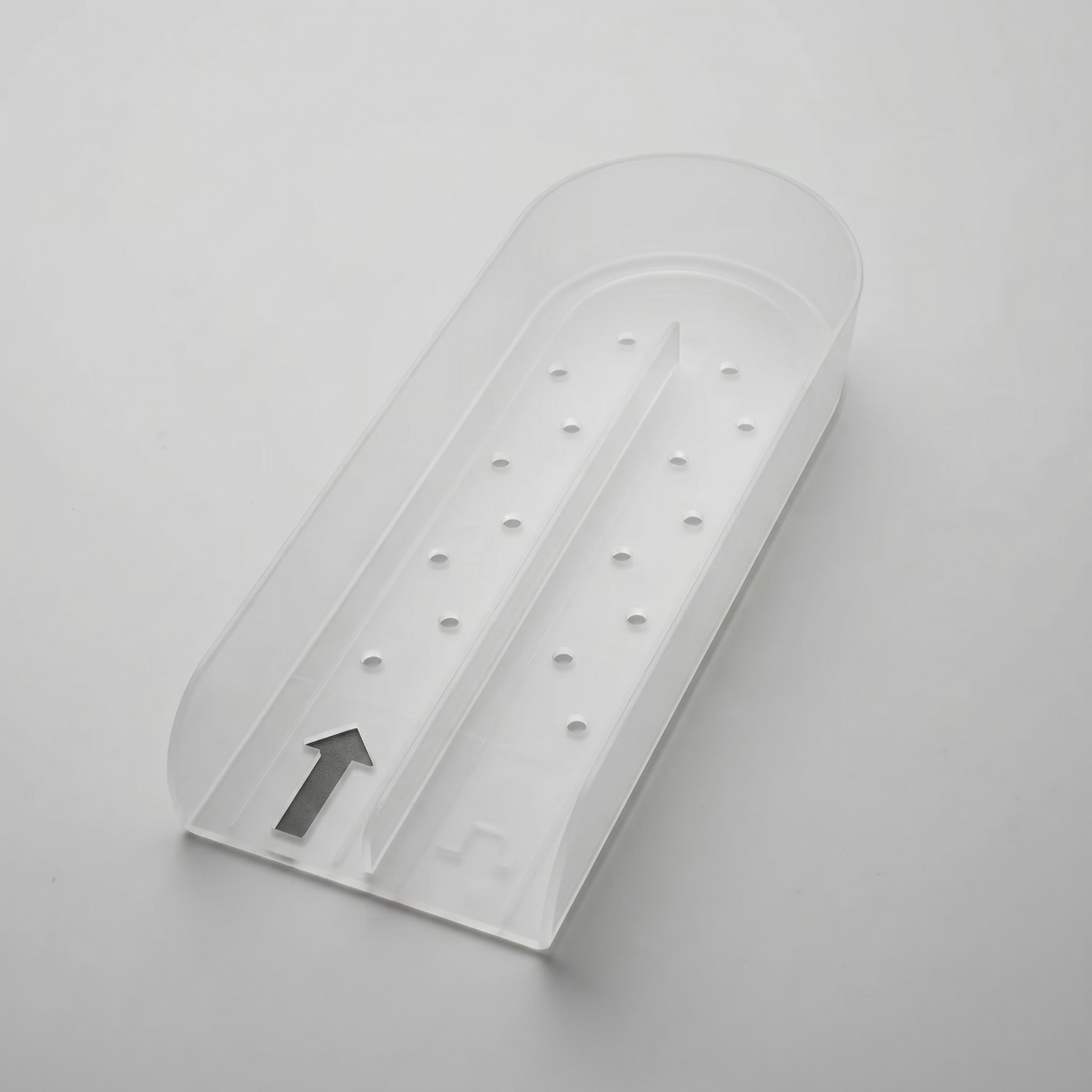 Frost U-Beverage Tray FIFO drink organizer for bottles and cans featuring a dual-lane fridge storage design with first-in first-out beverage rotation system.